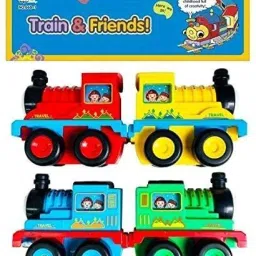 Trains & Friends Adventures, Small Push Along Train Engine Pull Back Racer Train-24