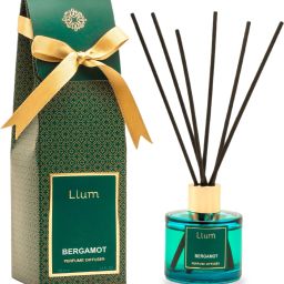 llum Bergamot Essential Oil Reed Diffuser Set for Home Freshener Aromatherapy Diffuser Set image 2
