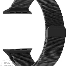 ICREATOR Magnet Watch Belt For IWatch All Series 42/44 mm 44 mm Metal Watch Strap (Black) Smart Watch Strap-20