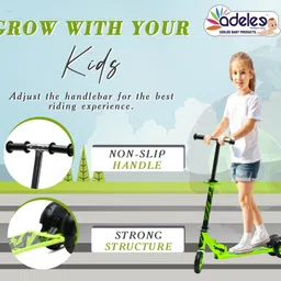 odelee 3 Wheel OT Skates Kick Scooter for Boys and Girls with Rear Break-picture-30