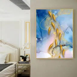 art street Abstract Multicolour Synthetic Wood Wall Art-picture-22