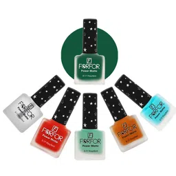 FORFOR Power Matte Set Of 6 Long Lasting Nail Polishes - 6 ml Each-52