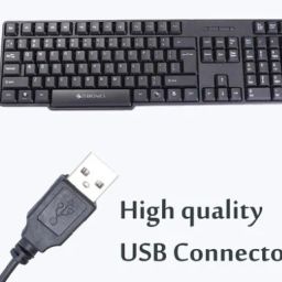 ZEBRONICS K20 Wired USB Standard Desktop Keyboard Compatible with Desktop, Laptop, Mac , with gaming mode ,stand support,k20 image 2