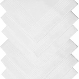 PALMLON Premium White Handkerchiefs, Soft & Durable, Perfect for Daily Use for Men ["White"] Handkerchief-image-12