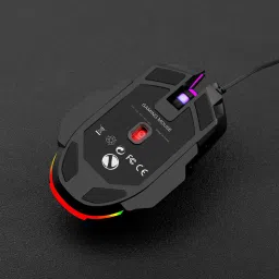 ENTWINO Mouse, Laptop Mouse, Computer Mouse, Wired USB Mouse, 6 buttons Optical Mouse With RGB Lights Wired Ambidextrous Optical Mouse image 4