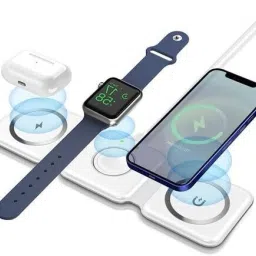 MARS Compact 3-in-1 Wireless Charger for iPhone and Accessories Charging Pad-image-81