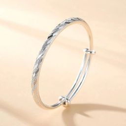 Sterling Silver Crystal Gold-plated Bracelet-10