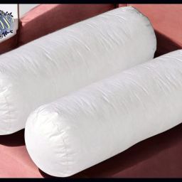 Round Microfibre Solid Bolster Pack of 2-image-101