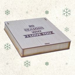 20 Reasons Why I Love You Wooden Message pills Gift for love you Greeting Card-25