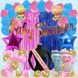 Baby Shower Decoration Items - 50Pcs Baby Shower Banner mom to be sash-image-74