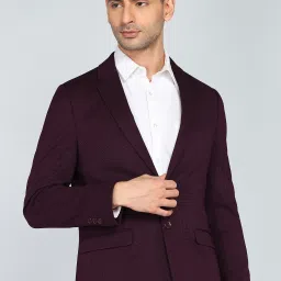 Men Striped Tuxedo Style Formal Blazer-image-14
