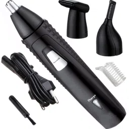 Qwer Heavy duty cordless Professional Nose and Ear Trimmer for Men and Women Grooming Kit 0 minRuntime 1 Length Settings-19