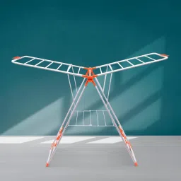 Steel Floor Cloth Dryer Stand Mobidry Neo Orange Made in India-image-39