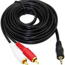TECHONTV-out Cable 3.5 MM jack to 2 RCA stereo (Black, For Home Theater, 1.5 m)-25