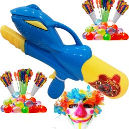 (1 Pichkari + 6 Magic Balloon+ 1 Joker Mask)For Kids Holi Party Fun Water Gun-image-9