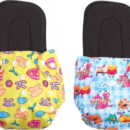 Print Reusable Cloth Diapers + Insert Pad Washable 100% Absorption 0-3 yr Sub-28-image-74