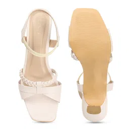 ICONICS Textured Block Heels With Backstrap image 5