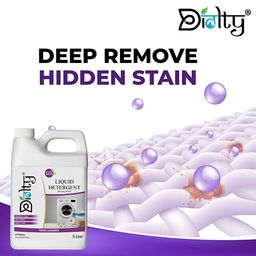 Diolty Liquid Detergent 10 Litre, Laundry Detergent for Top Load and Front Load Washing Machine (Lavender) image 3