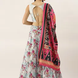 Kaizen TEXO FAB Printed Semi-Stitched Lehenga & Unstitched Blouse With Dupatta image 4