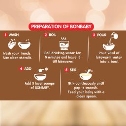 bonbaby Wheat and Milk Cereal image 5