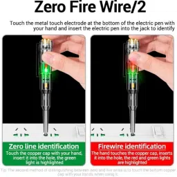 vrtrend Multifunction Dual LED AC-DC Light Tester Pen_VR19 Digital Voltage Tester image 2