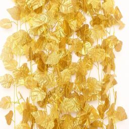 Well Art Gallery Artificial money plant for home indoor outdoor decoration Gold Wild Flower Artificial Flower-15
