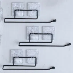 Toilet Paper Holder | Self Adhesive Tissue Roll Holder for Kitchen Bathroom Steel Toilet Paper Holder-image-4