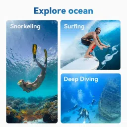 Power Smart Waterproof Case for DJI Action 4 Action 3 Camera Accessories, with Anti-Fog Underwater Camera Housing image 4