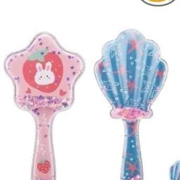 Cute Detangler Wet comb No Pain Soft Kids comb Through Tangles Brush Rabbit-image-4