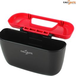 callmate Mini Portable Universal Car Trash Can Reusable Plastic Trash Storage Can Trash Container Vehicle Trash Bin Car Trash Bin Bag image 2