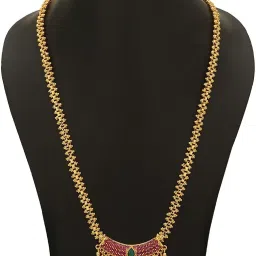 American Diamond Micro Pendant Chain Metal Gold-plated Plated Brass Necklace-10