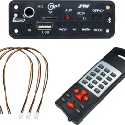 BLUETOOTH MODULE WITH MIC SLOT , TWO 5 W SPEAKAR , SD CARD , WITH REMORT Electronic Components Electronic Hobby Kit-16
