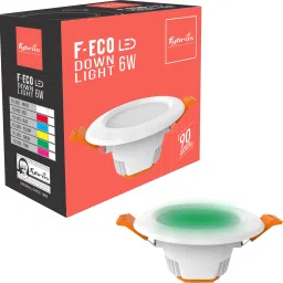 6 Watt 80mm Cut Size Green F-Eco Ceiling Down Light 6w Round (Pack of 1) Recessed Ceiling Lamp-13
