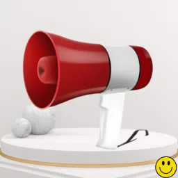 Handheld Megaphone with Siren, Microphone & Rechargeable for Outdoor EventsB254 Megaphone Portable Megaphone Siren Loudspeaker Function &Long Battery BackupW254 Outdoor PA System-19