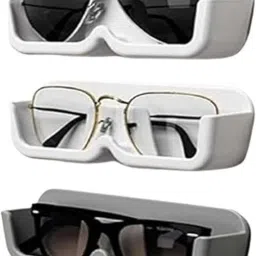 Wall Mount Sunglass Organizer Eye glasses Storage Box Eyewear Stand Holder Mullti Color Car Sunglass Clip Holder-image-1