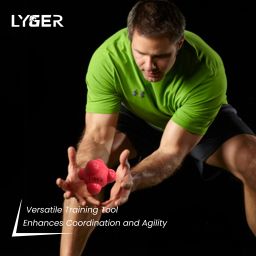 lyger Reaction Balls Rubber Reaction Bounce Balls for Hand Coordination- Multicolor Throw Ball - Size: 1 image 4