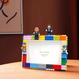DIY Puzzle Puzzle in Bricks Characters Blocks Assemble 5 inch DIY PHOTO FRAME-image-46
