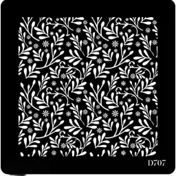 Floral Patterns Stencils for Art and Craft Painting Big Size 12x12 inch Reusable Stencil for Painting, Fabric, Glass, Wall Painting, and Craft Painting Floral Patterns Stencils Stencil-image-18