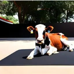 Mat black for Cow, Buffalo, Bull, Horse, Rubber Mat for All pet Animal XL SIZE Cow, Dog, Hamster, Guinea Pig, Miniature Pig Pet Mat-image-96