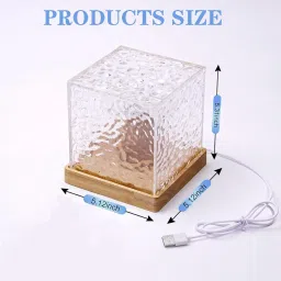 nixburd Ocean Wave Projector Lamp 3D Water Wave Effect Romantic LED Night Light Table Lamp image 4