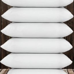 LUXURY Polyester Fibre Solid Sleeping Pillow Pack of 6-image-58