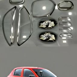 Exterior Chrome Combo Kit Compatible with Alto K10 2022 Onwards (Set of 14 Pcs) Chrome Maruti Alto K10 LXI Front Garnish-image-26