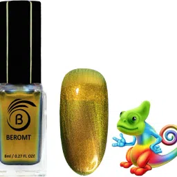 CHROME PRISMATIC NAIL POLISH-6007 Molten Gold-image-20