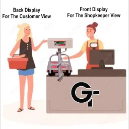 GRAMTECHNOLOGY GT Weighing Scale 150kg x 10g Weight Machine Double Display for Shop(14x14) Weighing Scale image 4