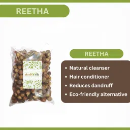 shudhveda Reetha Ritha Soapnut Soap Nut Acacia Concinna Sapindus Mukorossi Seed image 3