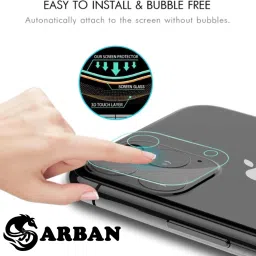 ARBAN Back Camera Lens Glass Protector for Realme 14 Pro Plus 5G Camera lens Protector | Edge to Edge Full Coverage image 2