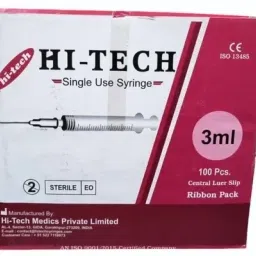 DISPOSABLE SINGLE SUE ONLY SYRINGE IN ( 3ML X 50PICS. ) Medical Needle-image-1