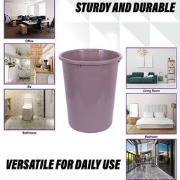 Kuber Industries Brown Plastic Garbage Dustbins 10 L image 4