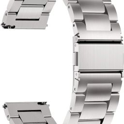ACM Watch Strap Metal for |Fastrack Optimus 2 Pro Smartwatch Belt Silver 3731038 mm Stainless Steel Watch Strap-29