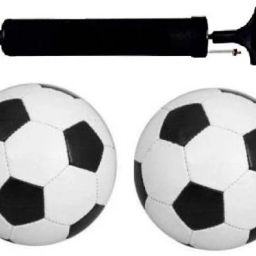 2 RUGBY BLACK FOOTBALL WITH PUMP COMBO Football Kit-image-57